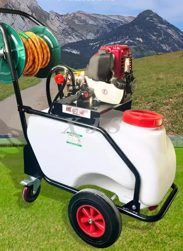 4 Stroke GX35 Honda Petrol Engine, 50L Tank Trolley Power Sprayer, Petrol Power Sprayer, Agricultural Sprayer, Horticultural Sprayer, Garden Sprayer, High-Pressure Sprayer, Farm Equipment, Gardening Tools