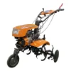 POWER WEEDER – MY-600G MODEL NO – MY-600G SPECIFICATION ENGINE MODEL – 170F ENGINE DISPLACEMENT/FUEL – 212CC/PETROL MAX POWER/RPM – 4KW/3600RPM STARTING SYSTEM – RECOIL TRANSMISSION – GEAR HANDLE BAR SYSTEM – UP/DOWN LEFT/RIGHT TYRE – 4. 0-8 (TUBELESS) BLADES (DRY LAND) – 32 PCS GEAR – R,0,1,2 TILLING DEPTH (MM) – 100-300MM TILLING WIDTH (MM) – 1000MM FUEL CONSUMPTION PER HOUR – 374G/KW. H