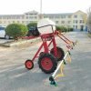 7HP PETROL ENGINE SELF PROPELLED MIST BOOM SPRAYER 100L CAPACITY 12 NOZZLE 4 wheel trolley mist blower power sprayer