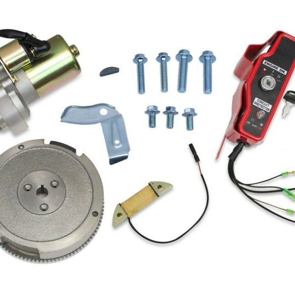 ELECTRIC START KIT STARTER MOTOR IGNITION SWITCH GX160 GX200 5.5HP 6.5HP