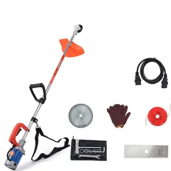 2000Watt DC motor Electric brush cutter without battery with all accessories (Battery to be carried as backpack) - Image 2