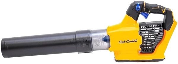 The LH5 B60 Battery Leaf Blower (model 41AT6BE-603) is a cordless leaf blower manufactured by Cub Cadet. It's a powerful and versatile tool designed for efficient leaf removal and cleanup tasks. Here are some key features and specifications of the LH5 B60: Key Features: 60V Max Voltage: Provides ample power for strong airflow, making it effective for clearing leaves, debris, and light snow. 2.5Ah Lithium-Ion Battery: Offers up to 90 minutes of runtime on low speed, ensuring you can complete your tasks without frequent recharging. Variable Speed Control: Allows you to adjust the airflow speed to match the specific task, saving battery life and providing better control. Cruise Control: Maintains a constant speed without the need for continuous pressure on the trigger, reducing hand fatigue. Lightweight Design: Weighs only 3.7 kg (including battery), making it easy to maneuver and use for extended periods. Axial Fan Design: Delivers maximum efficiency with air speeds up to 600 CFM/110 mph (177 kmh), providing powerful performance. Specifications: Voltage: 60V Max Battery: 2.5Ah Lithium-Ion Airflow: Up to 1080 m³/h (180 km/h) Air Speed: Up to 600 CFM/110 mph (177 kmh) Runtime: Up to 90 minutes on low speed Weight: 3.7 kg (with battery) Model Number: 41AT6BE-603 Additional Information: Manufacturer: Cub Cadet Product Type: Battery Leaf Blower Availability: Available from various online retailers and hardware stores