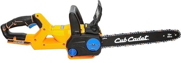 Short Description 60V CHAIN SAW Battery : 2,5 Ah (49AP601-603) or 5,0 Ah (49AP602-603) Running time (min) : 140 cuts (10 x 10 cm pressure-treated pine) with 2,5 Ah battery Charging time (min) : 2,5 Ah: 75 min / 5,0 Ah: 150 min Power Consumption (kWh/month) : 54 V Description With a chain speed of 13.5 m/s, this 40 cm cut chainsaw gives you the freedom of cable-free, petrol-free operation. You can expect low vibrations and reduced noise, along with easy maintenance and operation compared to petrol machines. When used with a 2.5Ah Lithium-ion battery (sold separately), you can expect to be able to make 140 cuts of 10x10cm pine, while recharging takes 75 minutes. You can also opt for a double-capacity battery. Key Features High performance – allows up to 140 cuts of a 4-by 4-inch pressure-treated pine per charge. Low kickback Toolless tensioning Standard Chain break Overmolded handle