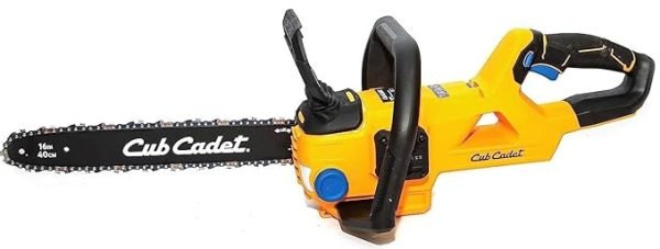 Short Description 60V CHAIN SAW Battery : 2,5 Ah (49AP601-603) or 5,0 Ah (49AP602-603) Running time (min) : 140 cuts (10 x 10 cm pressure-treated pine) with 2,5 Ah battery Charging time (min) : 2,5 Ah: 75 min / 5,0 Ah: 150 min Power Consumption (kWh/month) : 54 V Description With a chain speed of 13.5 m/s, this 40 cm cut chainsaw gives you the freedom of cable-free, petrol-free operation. You can expect low vibrations and reduced noise, along with easy maintenance and operation compared to petrol machines. When used with a 2.5Ah Lithium-ion battery (sold separately), you can expect to be able to make 140 cuts of 10x10cm pine, while recharging takes 75 minutes. You can also opt for a double-capacity battery. Key Features High performance – allows up to 140 cuts of a 4-by 4-inch pressure-treated pine per charge. Low kickback Toolless tensioning Standard Chain break Overmolded handle