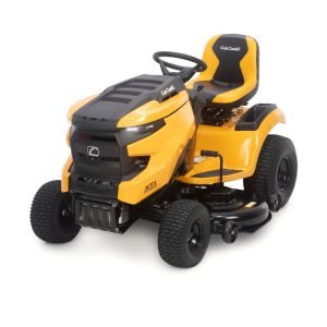 The Cub Cadet LX46 FAB is a powerful and versatile ride-on lawn mower designed for medium to large-sized lawns. Here are some of its key features: Engine: Powerful: Equipped with a 22 HP engine, providing ample power to handle tough terrain and thick grass. Efficient: Offers good fuel economy for extended mowing sessions. Deck: Wide: 46-inch fabricated twin blade deck for efficient cutting. Adjustable: 12 cutting positions to achieve the desired lawn height. Handling: Easy: Soft grip steering wheel for comfortable and controlled operation. Maneuverable: Tight turning radius for easy navigation around obstacles. Features: Electronic Fuel Injection (EFI): For reliable starting and efficient fuel consumption. Differential Lock: Provides enhanced traction on uneven or slippery surfaces. Bagger (optional): Available for easy collection of clippings. Overall: The Cub Cadet LX46 FAB is a well-rounded ride-on mower that offers a combination of power, efficiency, and ease of use. It's suitable for homeowners with larger lawns who need a reliable and capable machine for their mowing needs.