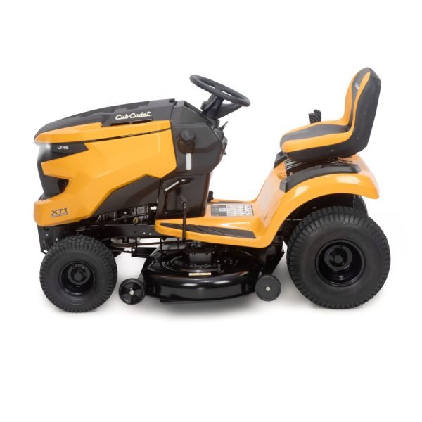 The Cub Cadet LX46 FAB is a powerful and versatile ride-on lawn mower designed for medium to large-sized lawns. Here are some of its key features: Engine: Powerful: Equipped with a 22 HP engine, providing ample power to handle tough terrain and thick grass. Efficient: Offers good fuel economy for extended mowing sessions. Deck: Wide: 46-inch fabricated twin blade deck for efficient cutting. Adjustable: 12 cutting positions to achieve the desired lawn height. Handling: Easy: Soft grip steering wheel for comfortable and controlled operation. Maneuverable: Tight turning radius for easy navigation around obstacles. Features: Electronic Fuel Injection (EFI): For reliable starting and efficient fuel consumption. Differential Lock: Provides enhanced traction on uneven or slippery surfaces. Bagger (optional): Available for easy collection of clippings. Overall: The Cub Cadet LX46 FAB is a well-rounded ride-on mower that offers a combination of power, efficiency, and ease of use. It's suitable for homeowners with larger lawns who need a reliable and capable machine for their mowing needs.