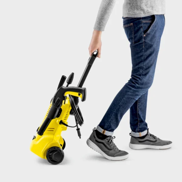 The Karcher K2 Premium is a compact yet powerful pressure washer designed for efficient cleaning of various surfaces around your home and garden. Compact Design: With dimensions of 242 x 285 x 790 mm and a weight of 4.4 kg without accessories, the K2 Premium is easy to handle and store. Powerful Performance: Delivers a maximum pressure of 110 bar and a water flow rate of up to 360 liters per hour, effectively removing dirt and grime.   Efficient Cleaning: Covers an area of up to 20 square meters per hour, ensuring quick and efficient cleaning.    Safe Operation: The maximum inlet temperature of 40°C prevents damage to the pressure washer. Powerful Motor: Equipped with a 1400-watt motor for reliable performance.  These technical specifications highlight the K2 Premium's ability to deliver efficient and effective cleaning while maintaining a compact and user-friendly design.