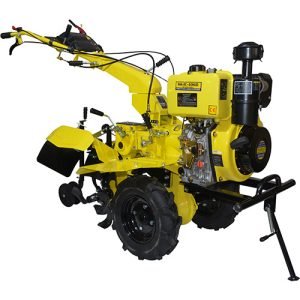 The KisanKraft Inter Cultivator (Diesel) KK-IC-406D (Electric Start) is a versatile and efficient agricultural tool designed for various tasks, including land preparation, inter-cultivation, and weeding. It's powered by a reliable diesel engine and is equipped with an electric start for easy operation.   Key Features: Powerful Diesel Engine: The intercultivator is powered by a 7.5 HP (5.5 kW) diesel engine, providing sufficient power for efficient performance. Electric Start: Equipped with an electric start for easy and convenient operation, especially in cold weather conditions.   Adjustable Cultivation Width: The cultivation width can be adjusted between 24 and 52 inches (60.96-132 cm) to suit different field conditions. Adjustable Cultivation Depth: The cultivation depth can be adjusted between 4 and 8 inches (10.16-20.32 cm) to control the depth of soil disturbance. Multiple Gears: Offers 2 forward and 1 reverse gear for easy maneuverability and control.   Durable Construction: Built with high-quality materials for long-lasting durability and reliability. Versatile Applications: Can be used for land preparation, inter-cultivation, and weeding in various agricultural settings. Overall: The KisanKraft Inter Cultivator (Diesel) KK-IC-406D (Electric Start) is a reliable and efficient agricultural tool that can help improve soil health, control weeds, and increase crop yields. Its powerful diesel engine, adjustable settings, and durable construction make it a valuable asset for farmers and agricultural businesses