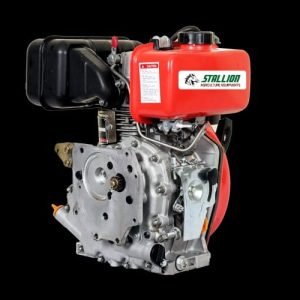 The F-210s is a compact diesel engine with a single cylinder, four-stroke operation and air-cooling. It has a displacement of 219 cc, weighs 26 kg and uses either Re-Coil or Starter for ignition. The rated output power is 2.2/3 kW/hp at 1500 RPM-speed and fuel consumption is about 300 gm/hp/hr. Fuel tank capacity is around 2.5 liters while lube oil capacity measures up to approximately 0.75 liters making maintenance manageable during operations or servicing periods due to less frequent refilling requirements of these fluids in the engine.