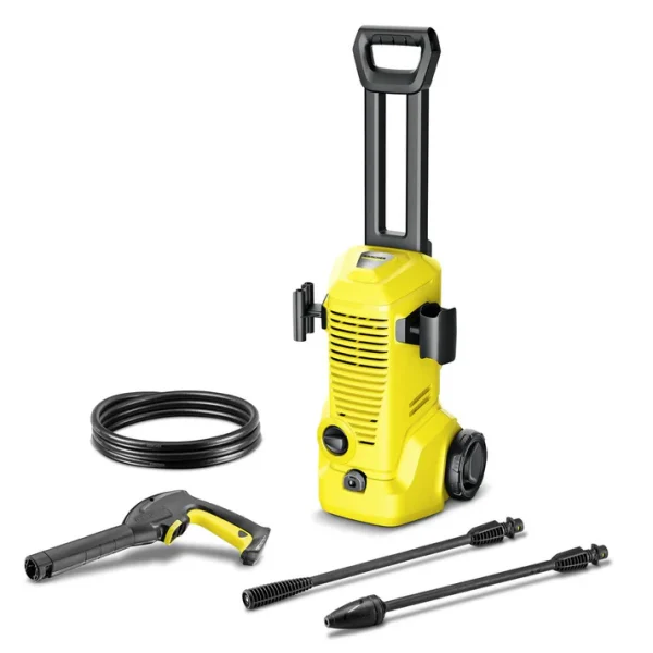 The Karcher K2 Premium is a compact yet powerful pressure washer designed for efficient cleaning of various surfaces around your home and garden. Compact Design: With dimensions of 242 x 285 x 790 mm and a weight of 4.4 kg without accessories, the K2 Premium is easy to handle and store. Powerful Performance: Delivers a maximum pressure of 110 bar and a water flow rate of up to 360 liters per hour, effectively removing dirt and grime.   Efficient Cleaning: Covers an area of up to 20 square meters per hour, ensuring quick and efficient cleaning.    Safe Operation: The maximum inlet temperature of 40°C prevents damage to the pressure washer. Powerful Motor: Equipped with a 1400-watt motor for reliable performance.  These technical specifications highlight the K2 Premium's ability to deliver efficient and effective cleaning while maintaining a compact and user-friendly design.