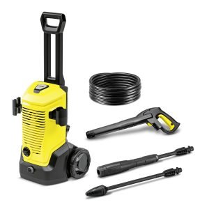 The K 4 pressure washer is the ideal companion for regular cleaning tasks tackling moderate dirt, such as on vehicles and medium-sized surfaces around the property. Features include a trigger gun, a 6-metre high-pressure hose, a Vario Power Spray lance (VPS), a Dirt Blaster with rotating point jet for removing stubborn dirt, and a reliable water filter to protect the pump against small dirt particles. The pressure can be easily adjusted on the VPS simply by turning it, ensuring cleaning is targeted cleaning that is gentle on surfaces. The Dirt Blaster with rotating point jet guarantees thorough cleaning results even on stubborn dirt. All supplied accessories can be stored on the device itself.