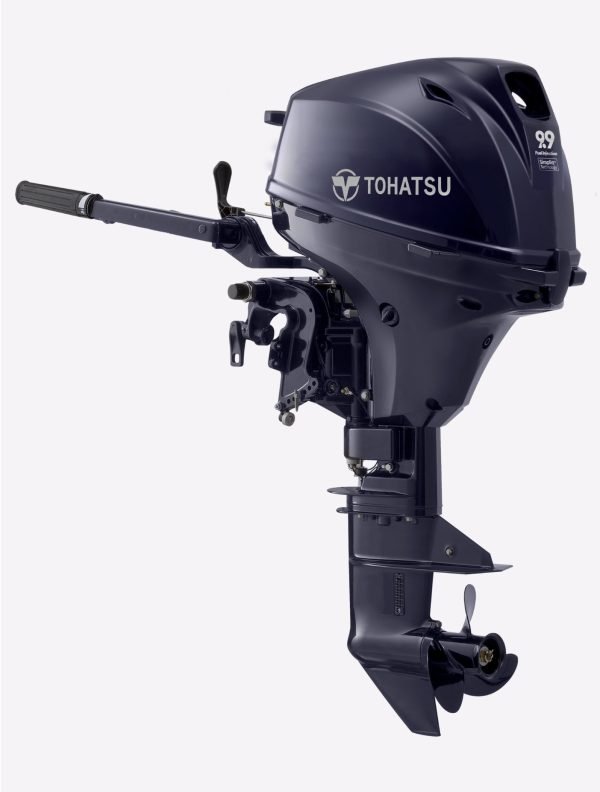 MFS9.9E PORTABLE New innovations allowed Tohatsu to introduce a new Electronic Fuel Injection (EFI) four stroke outboard to its lineup; meet the 9.9hp EFI Sport. The lightest weight outboard in its class features exceptional torque and top end speed so you can get where you need to go in a flash. The battery-less EFI system on the MFS9.9 offers superior starting performance as compared to previous carbureted models. Also, with an EFI outboard, no choke is required during start up and you’ll notice smooth, crisp acceleration throughout all RPM ranges. We set out to completely redesign an already top performing motor, and well exceeded that goal. Tohatsu’s new 9.9 EFI Sport accepts top honors for top speed, fuel consumption at idle and most importantly fuel efficiency at wide open throttle. Our fuel efficiency is so much better than the competition, users can go up to 50% farther on less fuel***. So what are you waiting for, get a 9.9hp EFI Sport and Feel The Wind?. The 9.9hp EFI comes in three available shaft lengths, 15”, 20”, and 25”. Tohatsu’s 9.9 hp has a fantastic option for boaters: Power Tilt! Our 9.9hp EFI engine has an added feature on its power tilt models, a 4 blade high thrust propeller that sets it miles apart from the competition. You can’t beat the power and reliability of Tohatsu’s 9.9hp and now with electronic fuel injection and a power tilt option, why would you try anything else?