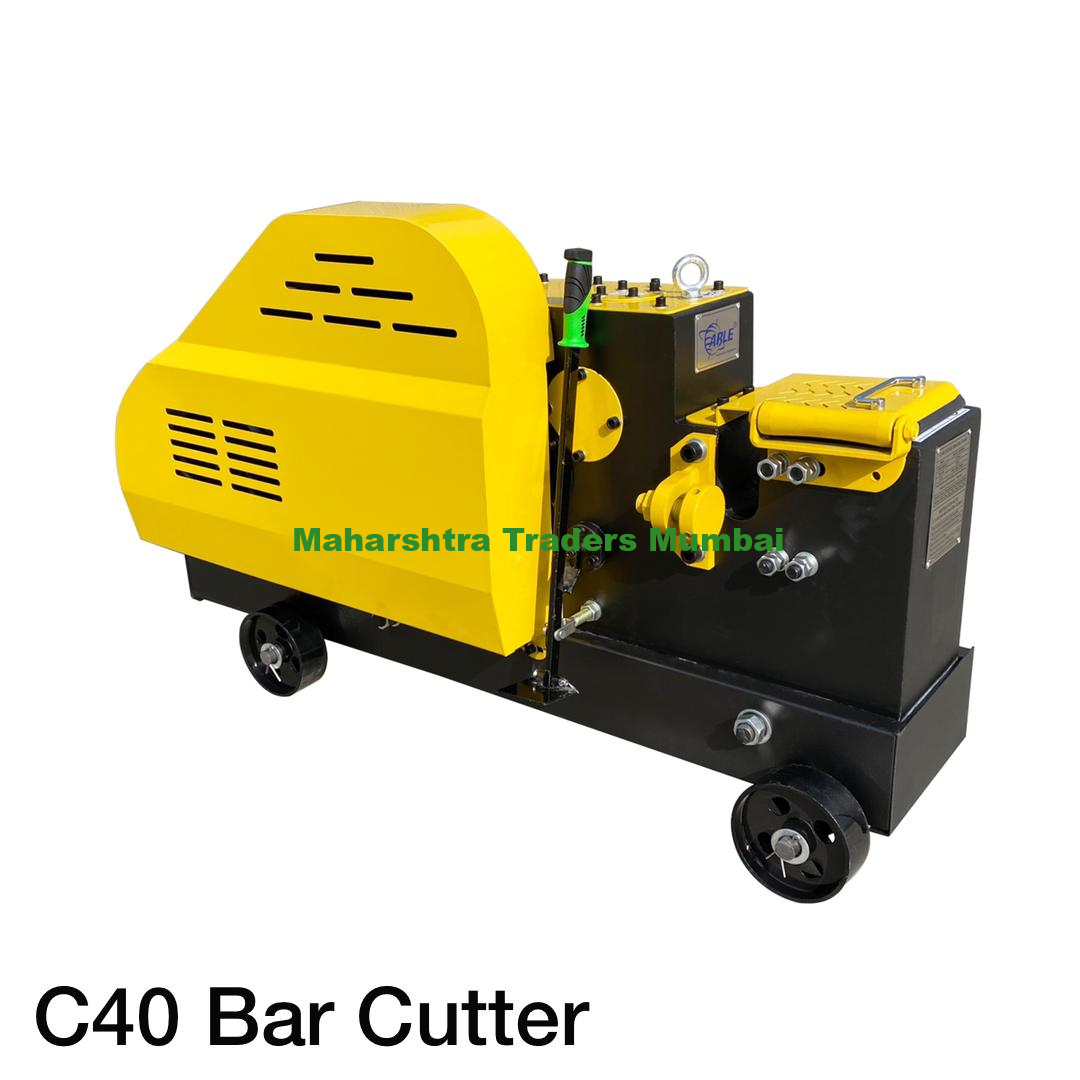Bar Cutter Blueline Series Gq 40 Blueline C-40 1 The Blueline Series GQ 40 (Blueline C-40) Bar Cutting Machine is a durable and efficient tool designed to handle the demands of modern construction sites. With its sturdy construction and precise cutting capabilities, it is the ideal choice for professionals seeking reliable performance for cutting steel bars. Key Features: Cutting Capacity: Efficiently cuts steel bars ranging from 6mm to 40mm in diameter, accommodating a variety of construction and reinforcement needs. Reliable Motor Performance: Equipped with a robust motor that ensures consistent and smooth operation, even during extended use. Sturdy Build: Constructed with high-quality materials and a durable frame to withstand rigorous conditions and prolonged operations. Precision Cutting: Delivers clean and accurate cuts to ensure steel bars are prepared to exact specifications for structural integrity. Ease of Use: Features a simple and ergonomic control interface, making it user-friendly and reducing operator fatigue. Safety Features: Includes protective guards and emergency stop functionality to enhance operator safety during operation. Portability: Designed with wheels for easy mobility, allowing seamless transport across job sites or workshops. Low Maintenance: Built for long-term reliability with minimal maintenance requirements, reducing operational downtime and costs. Energy Efficient: Optimized for energy-saving performance, providing cost-effective operation without compromising cutting power. Applications: Suitable for cutting TMT, round, and deformed bars in construction and infrastructure projects. Ideal for use in foundations, columns, beams, and other reinforcement works. The Blueline Series GQ 40 (Blueline C-40) Bar Cutting Machine is an essential tool for construction professionals looking for a balance of power, precision, and durability. It delivers consistent results and enhances efficiency on the job site, making it a trusted choice for various construction tasks.