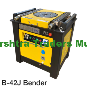 The Blueline Series Bar Bending GW 42J is a high-performance bar bending machine tailored for precision and efficiency in rebar processing. It is engineered to handle demanding construction projects with ease, offering durability, versatility, and user-friendly operation. Key Features: Enhanced Bending Capacity: Designed to bend steel bars up to 42mm in diameter, meeting the requirements of diverse construction applications, including beams, columns, and heavy foundations. Robust Build Quality: Constructed with a heavy-duty steel frame and high-grade components to ensure durability and reliability under continuous and heavy workloads. Precision Bending: Allows for precise angle adjustments up to 180 degrees, catering to complex bending needs with high accuracy and consistency. High-Efficiency Motor: Powered by a robust and energy-efficient motor, delivering consistent performance for smooth bending operations, even in demanding conditions. Ergonomic Operation: Equipped with an intuitive control panel for easy operation, reducing training time and operator fatigue while ensuring high productivity. Safety Features: Includes essential safety measures such as emergency stop buttons, overload protection, and safety guards to ensure operator protection during operation. Compact Design: Despite its heavy-duty capabilities, the machine features a compact footprint, making it easy to transport and ideal for on-site and workshop use. Low Maintenance: Built for reliability with minimal maintenance needs, reducing downtime and operational costs. Energy-Efficient Performance: Optimized for efficient energy consumption, making it an economical choice for long-term use. Versatile Applications: Suitable for a wide range of rebar types, including TMT, round, and deformed bars, to meet various project specifications. The Blueline Series Bar Bending GW 42J is a robust and versatile tool, perfect for contractors and construction professionals seeking efficiency and precision. Its blend of power, safety, and ease of use makes it a reliable choice for medium to large-scale construction projects, delivering superior results with every operation.