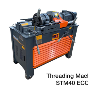 TMT Bar Threading Machine Eco Series 40 (Threading Limit Eco) The Eco Series 40 TMT Bar Threading Machine is a cost-effective and reliable solution designed to handle the threading of TMT (Thermo-Mechanically Treated) bars with precision and efficiency. Built for medium to heavy-duty applications, this machine offers essential features that enhance productivity while keeping operating costs low, making it ideal for construction and industrial projects. Key Features: Threading Capacity: Designed to handle TMT bars up to 40 mm in diameter, it is suitable for a variety of reinforcement applications, from small to large-scale construction projects. Threading Limit Control (Eco): Equipped with a limit control system, it allows precise adjustment of the threading process to ensure consistent and accurate threads with minimal operator intervention. This feature is tailored for efficient and economical operation. Robust and Durable Build: Made with high-quality materials to withstand the rigors of heavy-duty use, ensuring long-lasting performance in demanding environments. User-Friendly Interface: The machine is designed for ease of use, with a simple control panel that allows operators to quickly set up and adjust threading operations. Energy Efficient: The Eco Series model is optimized for lower power consumption, providing a cost-effective solution without sacrificing threading quality or machine performance. High Precision: Ensures high-quality threads, making it suitable for the production of strong and durable connections for reinforced concrete structures. Safety Features: The machine includes built-in safety features such as overload protection, emergency stops, and protective covers to ensure safe operation at all times. Low Maintenance: The simple design and robust components help minimize downtime, making it easy to maintain and keep operational for extended periods. Applications: Perfect for threading TMT bars used in reinforced concrete construction, including beams, columns, and foundation work. Suitable for industrial and mechanical applications where precision threading is required. Ideal for construction companies, contractors, and steel fabricators looking for an affordable, reliable, and efficient threading solution. The Eco Series 40 TMT Bar Threading Machine offers an excellent balance of affordability, efficiency, and durability. Its robust design, precise threading capabilities, and energy-efficient operation make it the perfect choice for professionals seeking a dependable, cost-effective machine for their threading needs.