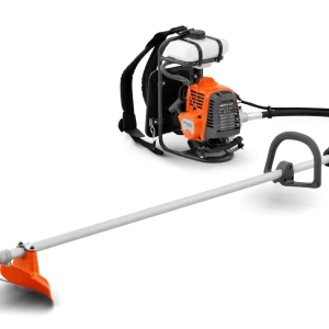 541RB Durable backpack brushcutter developed for the most demanding professional customers. The compact design is ideal for working in slopes and the robust spring dampeners in the frame minimize vibrations. Easy maintenance is achieved through a float carburettor and separate covers for the air filter, cylinder and muffler.