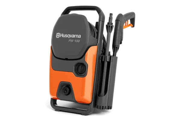 Compact and user-friendly high-pressure washer for easy cleaning A compact, light and electric high-pressure washer that is easy to handle and easy to store. Husqvarna PW 130 has an ultra-flexible hose that facilitates roll-up, and built-in storage, giving convenient access to the included accessories. Double swivel functions and multifunctional nozzle make adapting the high-pressure washer to different cleaning tasks easy. PW 130 also has a guide for the nozzle and pressure setting so that you can secure perfect pressure.