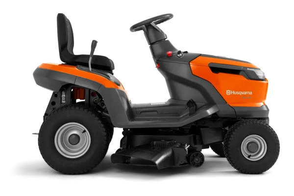 Easy-to-use garden tractor for large lawns Purposely engineered for ease of use, Husqvarna TS 114 garden tractor delivers an exceptional mowing experience on any large lawn – even in narrow passages. Achieve excellent results without straining your body thanks to its ergonomically placed levers, side-by-side pedals and spring-assisted cutting deck. Conveniently compact for optimised storage, maintenance and operation, enjoy trouble-free ownership and a perfectly cut lawn.