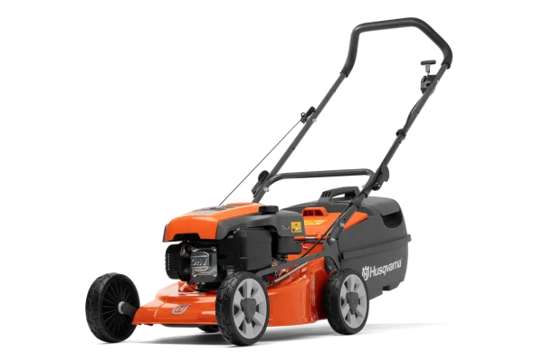 LC 118 A robust but easy to use lawn mower with 46cm (18”) deck, powerful OHV engine and four cutting blades to give a superior cut and finish to your lawn. Features include dual ball bearing wheels, comfort grip folding handles with quick action cam locks, safety zone starting, large plastic catcher and eight cutting heights. Comes complete with mulch insert.