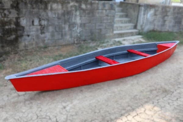 Manual Rowing FRP Canoe: A Classic Watercraft Our manual rowing FRP canoe is a timeless classic, offering a serene and enjoyable experience on the water. It's perfect for exploring calm waters, fishing, or simply relaxing. Key Features: Durable Fiberglass Hull: Resists water damage and ensures long-lasting performance. Lightweight Design: Easy to transport and maneuver. Stable and Safe: Provides a secure and comfortable ride. Smooth Rowing: Efficient and effortless rowing experience. Customizable Options: Available in various sizes and colors to suit your preferences. Ideal for: Recreational paddling Fishing Camping Exploring waterways Indulge in the tranquility of nature with our manual rowing FRP canoe.