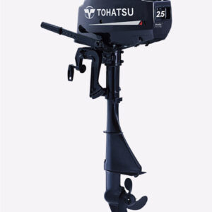 Tohatsu 2-stroke benefits Excellent reliability with proven 2-stroke technology Simple in design Easy operation and handling Loop charged induction for smooth operation and fuel economy CD ignition system for quicker starts Carrying handle Fundamentals for user convenience and reliability High grade marine aluminum alloy that provides the ultimate protection against corrosion Zinc coating on internal water passages for superior corrosion resistance Built-in fuel tank 1.4 liter Protection Safety lanyard (an essential protection feature standard on all Tohatsu outboards)