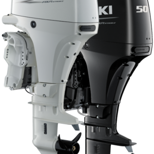High Performance DOHC 12-Valve Engine Suzuki engineers based the DF50A and DF40A engine on Suzuki's proven in-line three-cylinder 12-valve engine. This high performance engine has a displacement of 941cm3Β and features a DOHC powerheadβthe only DOHC engine used in the 36.8kW (50PS)/29.4kW (40PS) outboard classβwith four valves per cylinder, and an air intake system optimized for maximum efficiency in the high rpm range. When designing this engine, Suzuki engineers also focused on improving mechanical efficiency. Each component was analyzed and redesigned to reduce mechanical loss in order to improve efficiency. As an example, a new oil pump design makes internal oil flow more efficient, keeping moving parts better lubricated while using less energy. The combined reduction in mechanical loss throughout the engine contributes to better fuel economy. Suzuki's Lean Burn Control System Suzuki's Lean Burn Control System is an intelligent system that monitors engine performance and operating conditions to predict fuel needs and deliver a leaner fuel mixture to the engine. First introduced on the DF90A/80A/70A, and later on the DF60A, this system provides remarkable improvements in fuel economy from low speed operation up into the cruising range, which is where the engine is used a majority of the time. In-house testing shows that at medium speeds, the DF50A achieves a 23% improvement in fuel consumption than its predecessor. Multi-Point Sequential Electronic Fuel Injection Suzuki pioneered the use of multi-point sequential electronic fuel injection in four-stroke outboards. This advanced, time-tested system gathers operating data from a series of sensors located in key areas on the engine, processes the data and calculates the optimum amount of fuel and air needed for the engineβall in real time. Boaters benefit with smooth starts, maximum operating efficiency, excellent fuel economy, and reduced emissions. Maintenance Free Timing Chain The DF50A and DF40A are the only outboards in the 36.8kW (50PS)/ 29.4kW (40PS) outboard class to incorporate a timing chain. The chain is oil-bathed, self adjusting, and maintenance free to provide boaters with years of dependable service. Large Capacity 19A Alternator The DF50A and DF40A are equipped with a powerful 19A alternator that generates approximately 11.5A even with the engine running at a low 1,000 rpm. Under normal circumstances that's enough power to keep an assortment of marine electronics operating in most situations.