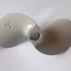 The KKK Thailand Type 2-Leaf Aluminium Epoxy Coated Propeller Fan (6.5 Inch) is a high-performance propeller designed for longtail outboard motors. Made from premium-quality aluminium with an epoxy-coated finish, this propeller offers durability, corrosion resistance, and efficient propulsion. Key Features: β Durable Aluminium Construction β Lightweight yet sturdy for long-lasting use. β Epoxy Coating β Protects against rust and corrosion, ideal for both freshwater and saltwater conditions. β 2-Leaf Blade Design β Ensures smooth and efficient water displacement, improving boat speed and fuel efficiency. β Size: 6.5 Inch β Compact and compatible with various longtail outboard motor setups. Perfect for boating, fishing, and water transport, this high-quality propeller ensures reliable performance in all water conditions.Β