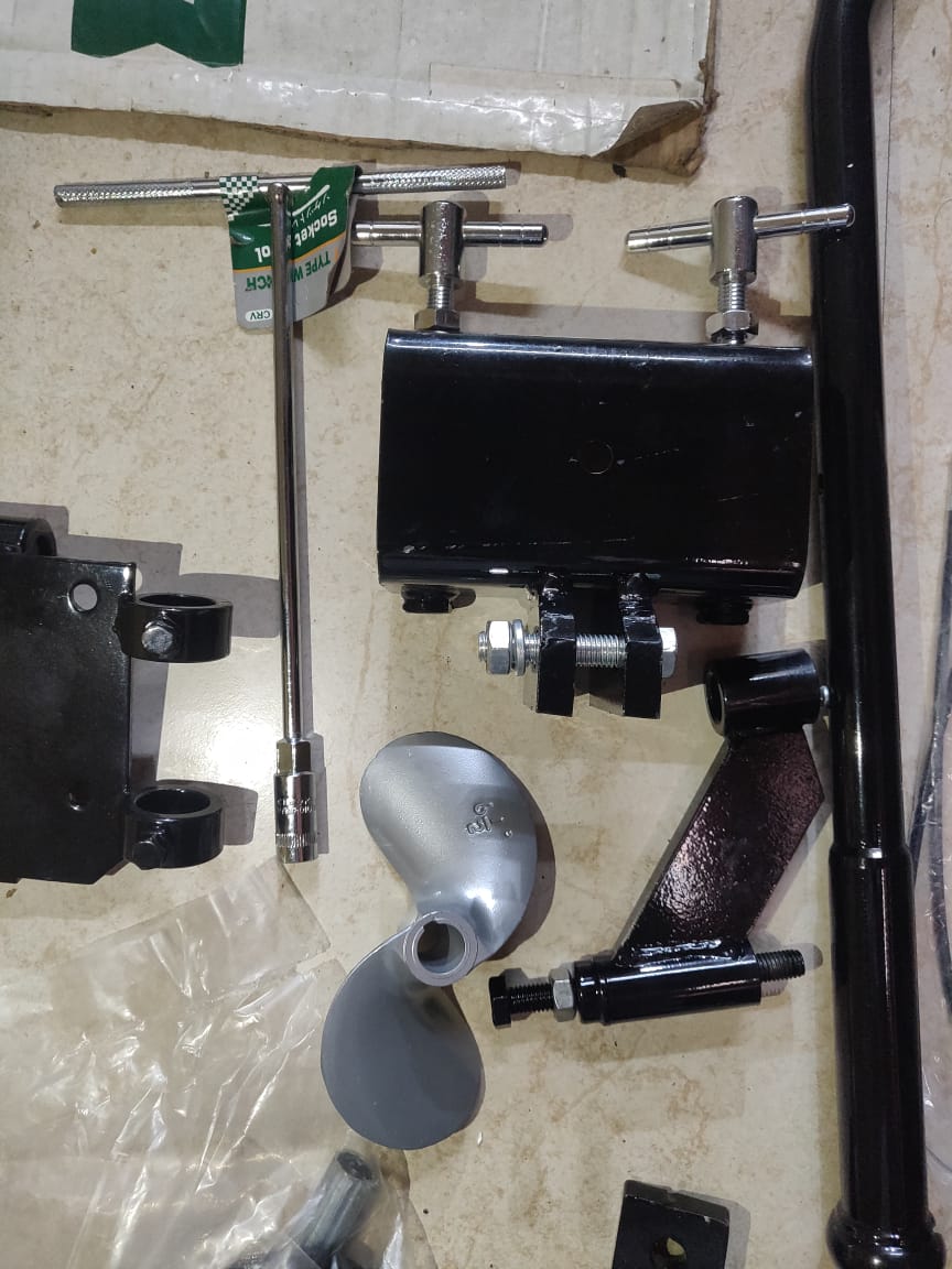 Stallion Short Tail Sc 200 Mud Motor Kit For Fishing Boats – Compatible With Honda Gx200/Gx160 Petrol Engines – Engine Not Included – Heavy-Duty Boat Motor Attachment For Rivers, Shallow Water, Mud &Amp; Weeds – Ideal For Indian Fishermen &Amp; Traditional Boat 6 short tail outboard motor, OBM for small boats, 4 stroke petrol boat engine, 196cc boat motor, fishing boat engine India, longtail short shaft motor, canal boat engine, pond boat motor, OBM for irrigation, rural water transport engine, compact outboard motor, outboard motor for fisherman, boat engine for shallow water, agriculture boat engine, lightweight OBM, mini boat engine, boat engine for narrow river, Maharashtra Traders Mumbai