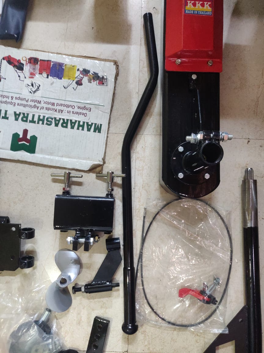 Stallion Short Tail Sc 200 Mud Motor Kit For Fishing Boats – Compatible With Honda Gx200/Gx160 Petrol Engines – Engine Not Included – Heavy-Duty Boat Motor Attachment For Rivers, Shallow Water, Mud &Amp; Weeds – Ideal For Indian Fishermen &Amp; Traditional Boat 5 short tail outboard motor, OBM for small boats, 4 stroke petrol boat engine, 196cc boat motor, fishing boat engine India, longtail short shaft motor, canal boat engine, pond boat motor, OBM for irrigation, rural water transport engine, compact outboard motor, outboard motor for fisherman, boat engine for shallow water, agriculture boat engine, lightweight OBM, mini boat engine, boat engine for narrow river, Maharashtra Traders Mumbai