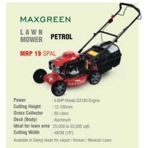 petrol lawn mower MRP 19 SPAL, self-propelled petrol grass cutter, 19-inch petrol mower, commercial self-drive petrol mower India, push and self-drive petrol mower, aluminium deck lawn mower, professional lawn mower for gardens, adjustable height petrol grass cutter, rear discharge self-propelled mower, durable petrol grass cutting machine, landscaping petrol mower, best petrol lawn mower brand, powerful petrol grass cutter for parks, long-lasting petrol mower equipment, walk-behind self-propelled petrol lawn mower, affordable commercial lawn mower, petrol mower dealer Mumbai, buy petrol mower online India, high-performance petrol lawn mower, lawn mower with collector box, petrol grass cutter for hotels, heavy-duty lawn mower for institutions, petrol mower spare parts available, petrol mower for large lawns, premium quality petrol mower.