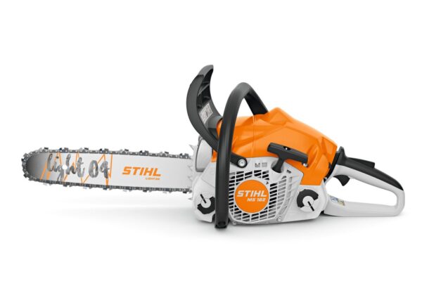 MS 182 petrol chainsaw: Shines in grounds maintenance The powerful STIHL MS182 petrol chainsaw is particularly ideal for cutting firewood, as well as for use in horticulture, landscaping and grounds maintenance. Thanks to its high-performance engine, this chainsaw can be used for a very wide range of tasks, whether you are a domestic user, a professional in horticulture or landscaping, or a tradesperson. Even felling small trees is possible with the MS 182. The powerful STIHL 2-MIX engine of the MS 182 not only ensures excellent cutting performance, but is also economical. The STIHL anti-vibration system helps you work comfortably with your chainsaw, as it protects your muscles and joints. The single-lever control also allows you to control all the functions of this petrol chainsaw with just one hand. Your work is also made easier by the stable claw stop. It helps you to hold the saw firmly on the wood for a precise cut. The robust filter element made of fleece material ensures long maintenance intervals. Special polyamide filters are available for working in snow. Another practical feature of the STIHL MS 182: After work breaks, the engine is immediately ready to start again, as the combi-lever with stop function automatically jumps back to the operating position. The side-mounted chain tensioning facilitates easy chain retensioning, keeping work interruptions to a minimum. The diagnostic socket is helpful for maintaining your STIHL MS 182 petrol chainsaw. This will provide your local STIHL dealer with information about the machine design, service life and repair and maintenance instructions.