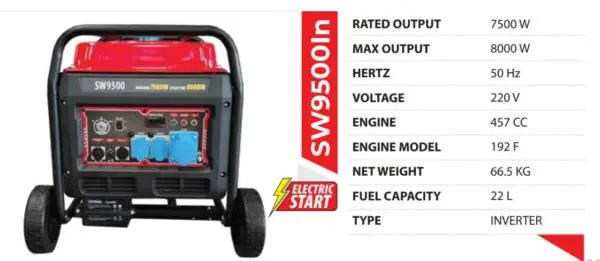 swift pro sw9500 in inverter generator, swift pro sw9500 in price in india, swift pro sw9500 in specification, 9.5 kva inverter generator petrol, heavy duty silent generator for shops, best inverter generator for offices and homes, swift pro generator dealers, digital inverter generator for agriculture, inverter generator for computers and servers, petrol silent genset india, best 9.5 kva generator for industrial use, fuel efficient inverter genset