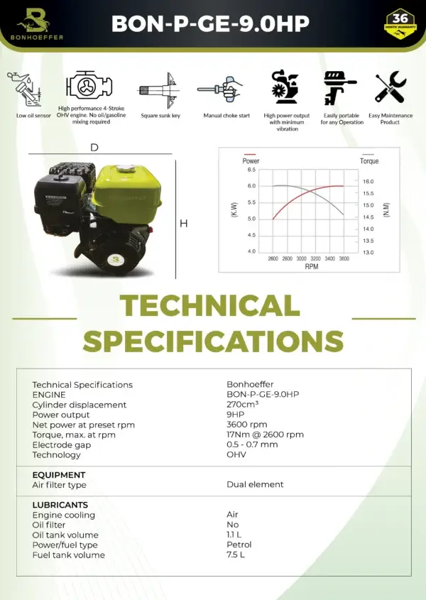 Bonhoeffer 9 HP petrol engine, Bonhoeffer petrol engine 270CC, Bonhoeffer 4 stroke petrol engine, Bonhoeffer air cooled petrol engine, Bonhoeffer generator engine, Bonhoeffer agriculture petrol engine, petrol engine for water pump, petrol engine for power tiller, petrol engine for construction, heavy duty petrol engine, high torque petrol engine, Bonhoeffer petrol engine India