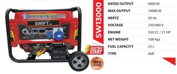 swift pro sw13000 generator, swift pro sw13000 price in india, swift pro sw13000 specification, 13kva generator for agriculture, best generator for shop use, portable heavy duty generator, silent petrol diesel genset, generator for industrial use, generator for commercial use, 13 kva swift pro generator, generator for home and office, swift pro generator dealers in india, heavy duty power backup machine, best generator for irrigation