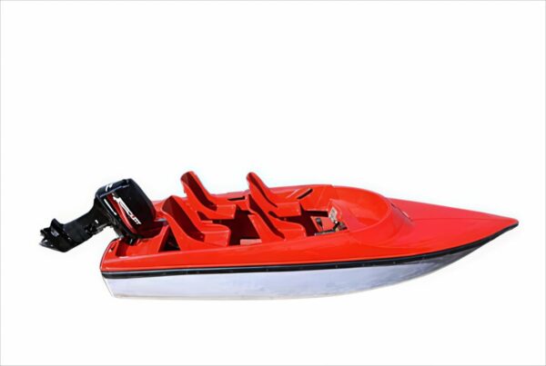 Frp 4 Seater Speed Boat With 6hp 4s Outboard Motor 15*5.5*3 Feet