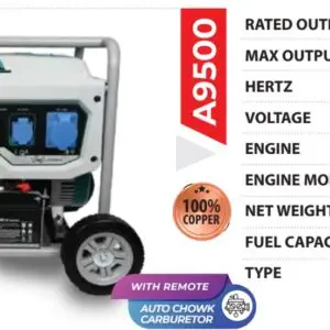 alpha plus generator, alpha plus A9500, petrol generator 7.5kw, 7500w generator india, 17hp petrol generator, best generator for home use, industrial generator 7kw, avr generator with remote, copper winding generator, 25 litre fuel tank generator, heavy duty generator india, generator for farm use, generator for industrial shop, generator for welding machine, petrol generator for air conditioners, alpha plus generator price, best portable generator in india