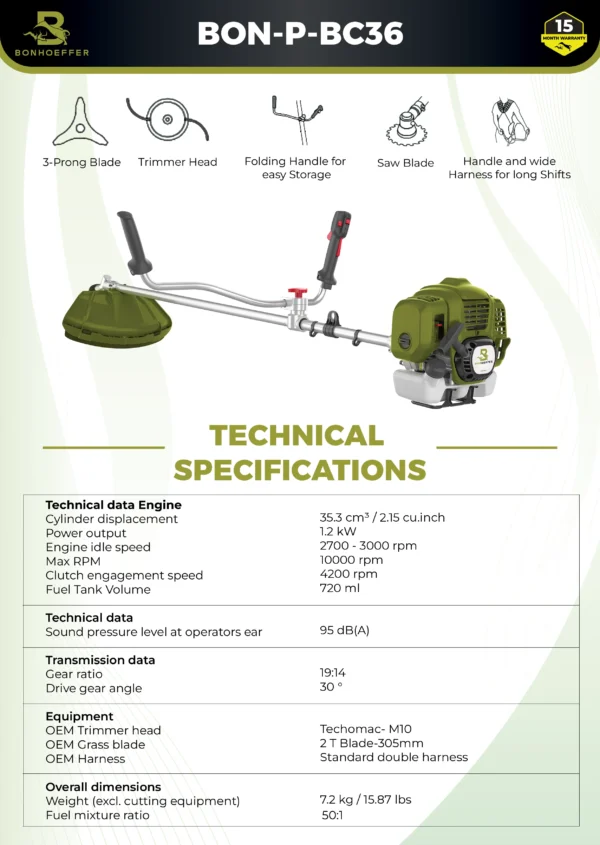 Bonhoeffer BON-P-BC36 petrol brush cutter, Bonhoeffer 36CC brush cutter price India, Bonhoeffer grass cutter machine, petrol crop harvester machine India, best brush cutter for farming, Bonhoeffer weeding machine, Bonhoeffer lawn mower alternative, 36CC agriculture brush cutter, Bonhoeffer multipurpose grass trimmer, Bonhoeffer orchard cleaning equipment