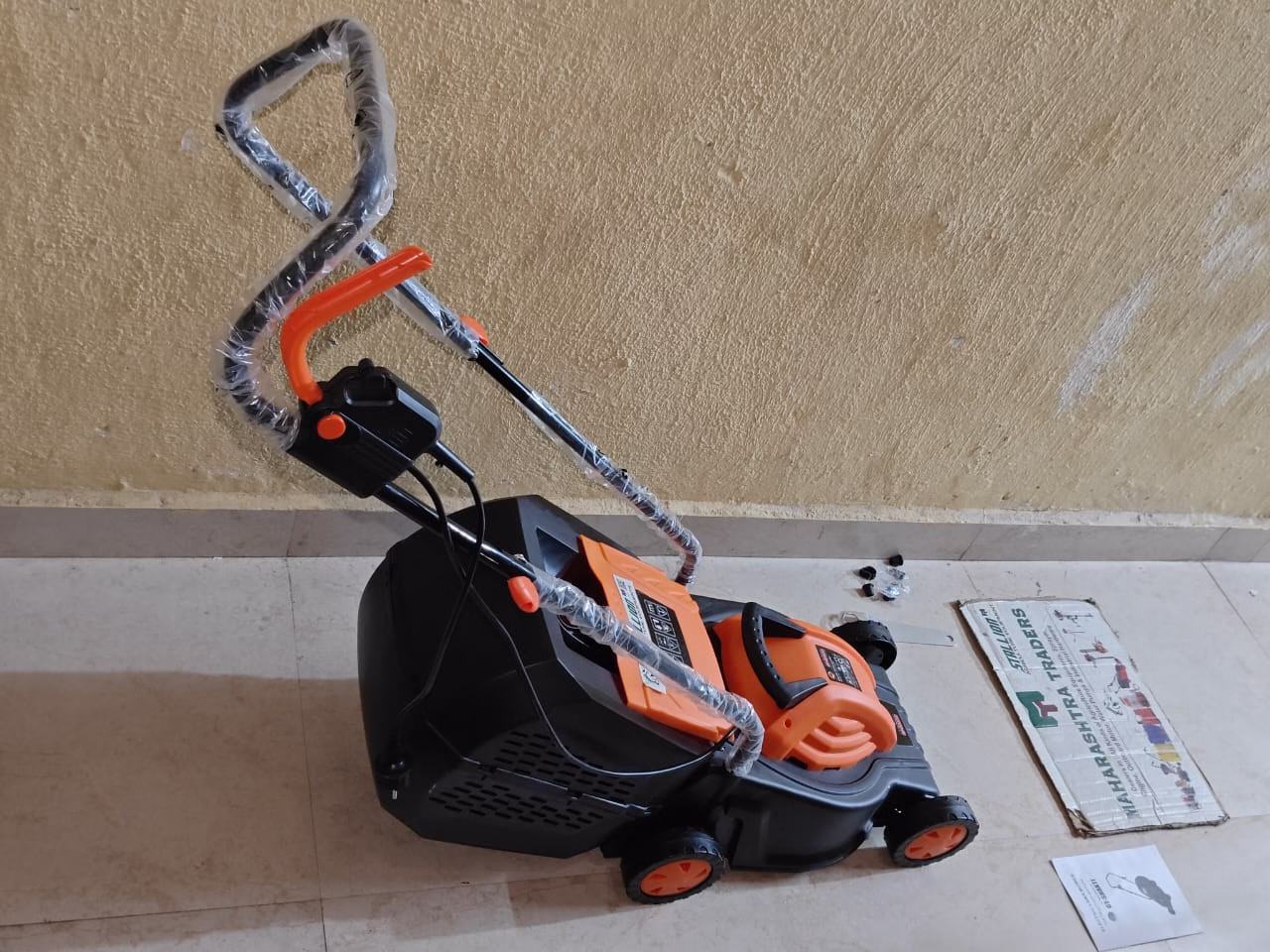 Stallion 1200 W Induction Motor Push Type 12 Inch 35L Electric Lawnmower 3 Stallion lawn mower, 1200W lawn mower, electric lawn mower, push type lawn mower, induction motor lawn mower, 12 inch lawn mower, 35L grass collector mower, electric grass cutter, garden lawn mower, home garden mower, lawn cutting machine, electric mower India, Stallion 1200W lawn mower, compact electric mower, heavy duty electric mower