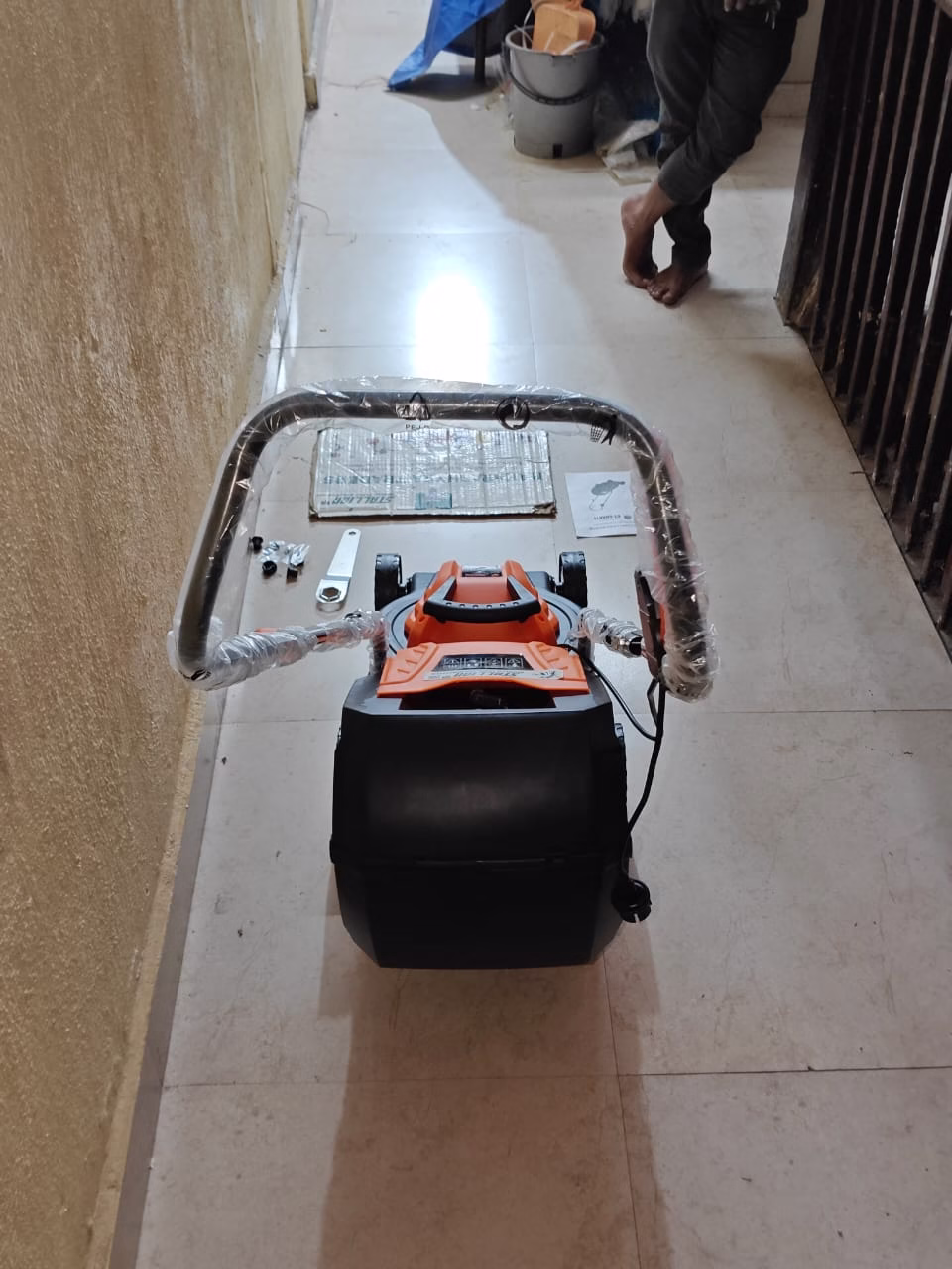 Stallion 1200 W Induction Motor Push Type 12 Inch 35L Electric Lawnmower 4 Stallion lawn mower, 1200W lawn mower, electric lawn mower, push type lawn mower, induction motor lawn mower, 12 inch lawn mower, 35L grass collector mower, electric grass cutter, garden lawn mower, home garden mower, lawn cutting machine, electric mower India, Stallion 1200W lawn mower, compact electric mower, heavy duty electric mower