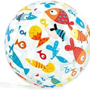 Intex 59040 Lively Print Balls, inflatable beach ball, colorful inflatable ball, kids pool ball, swimming pool beach ball, inflatable play ball, beach play ball, multicolor inflatable ball, inflatable water toy, kids outdoor play ball, summer beach ball, inflatable sports ball, pool party ball, Intex inflatable ball, children play ball