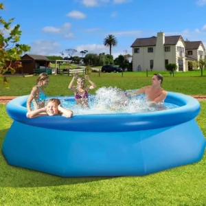 Intex 28142 Inflatable Swimming Pool, Easy Set Pool Set, family inflatable swimming pool, outdoor swimming pool, inflatable water pool, backyard swimming pool, above ground pool, Intex family pool, portable swimming pool, large inflatable pool, summer swimming pool, inflatable garden pool, family water pool, outdoor recreation pool, Easy Set inflatable pool